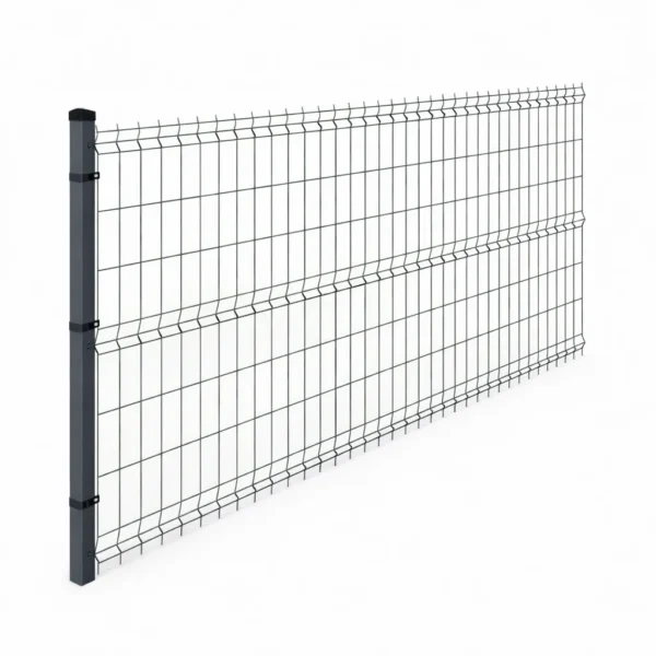 Komplet ogrodzenia panelowego 3D 153 cm drut 4mm bez podmurówki